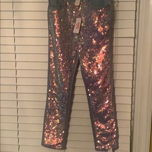 Girls justice mermaid skinny jeans